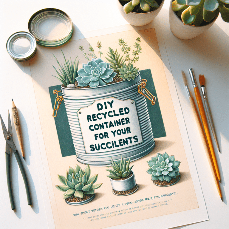 DIY Recycled Container for Your Succulents