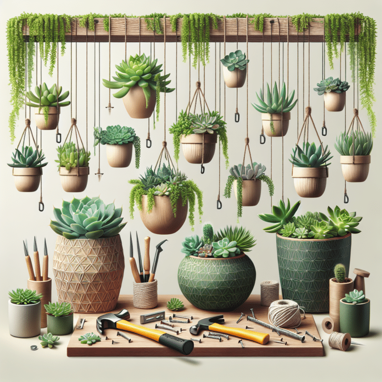 DIY Hanging Succulent Garden Tutorial
