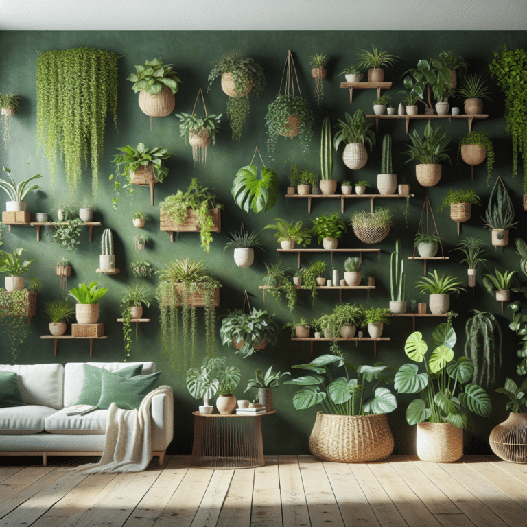 Stress-Relief from Indoor Wall Plants