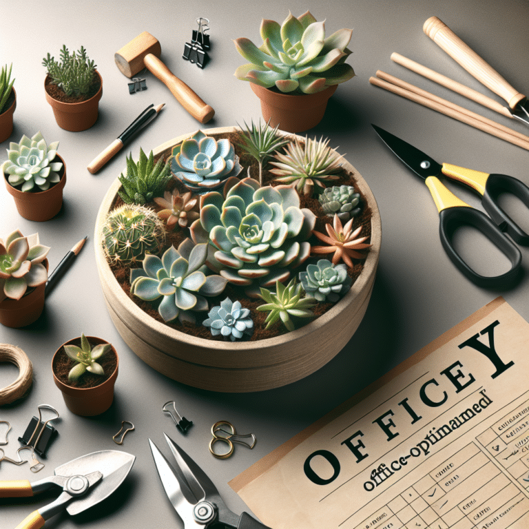Office-Optimized Succulent Arrangement DIYs