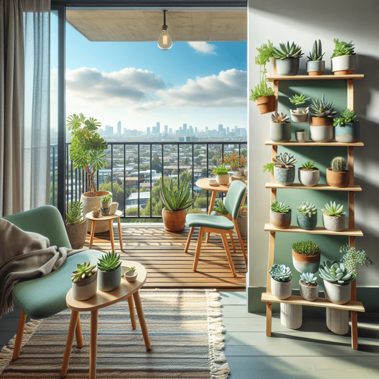 Transform Your Apartment Balcony with This DIY Succulent Garden
