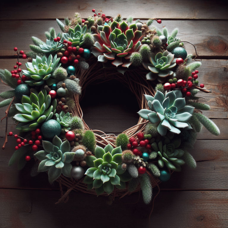 Design a Succulent Wreath for Holidays