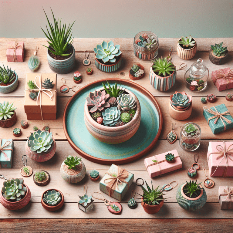 Original DIYs with Succulents as Gifts