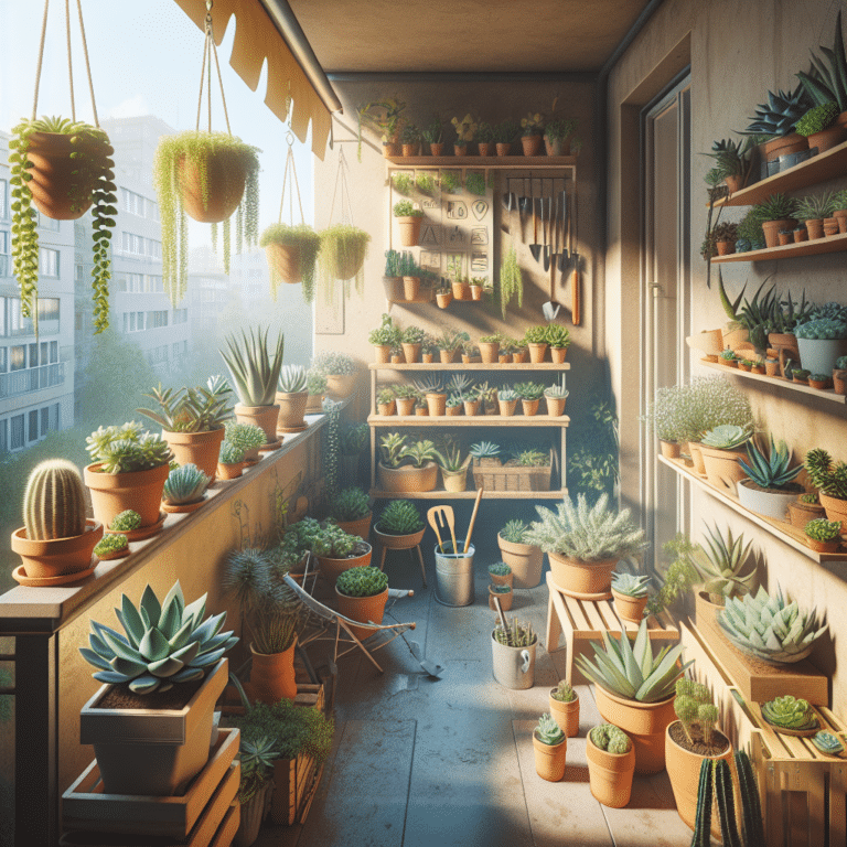 Transform Your Apartment Balcony with This DIY Succulent Garden
