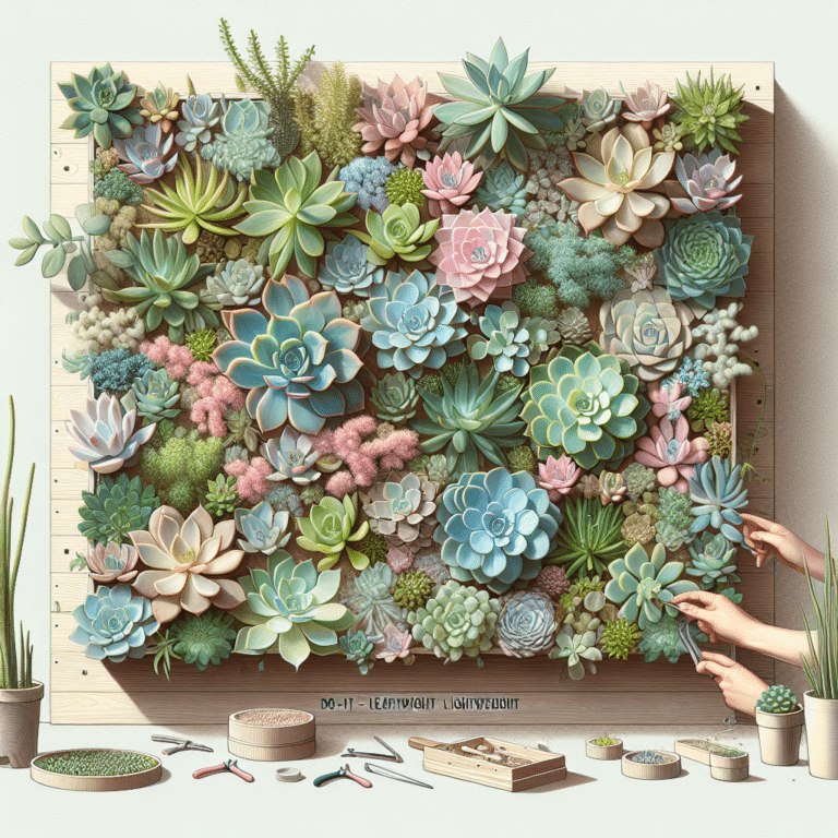 DIY Lightweight Succulent Walls