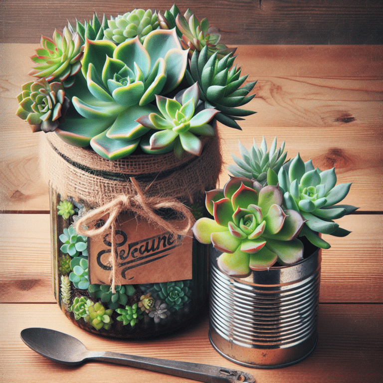DIY Recycled Container for Your Succulents