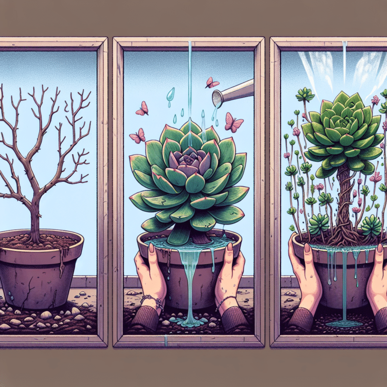 Reviving a Leggy Succulent: A Successful Recovery Story