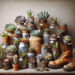 Recycling Containers for Spectacular Succulent Arrangements