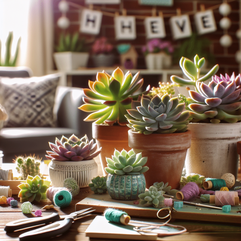 Home Decor: Fun and Easy DIY Succulent Crafts